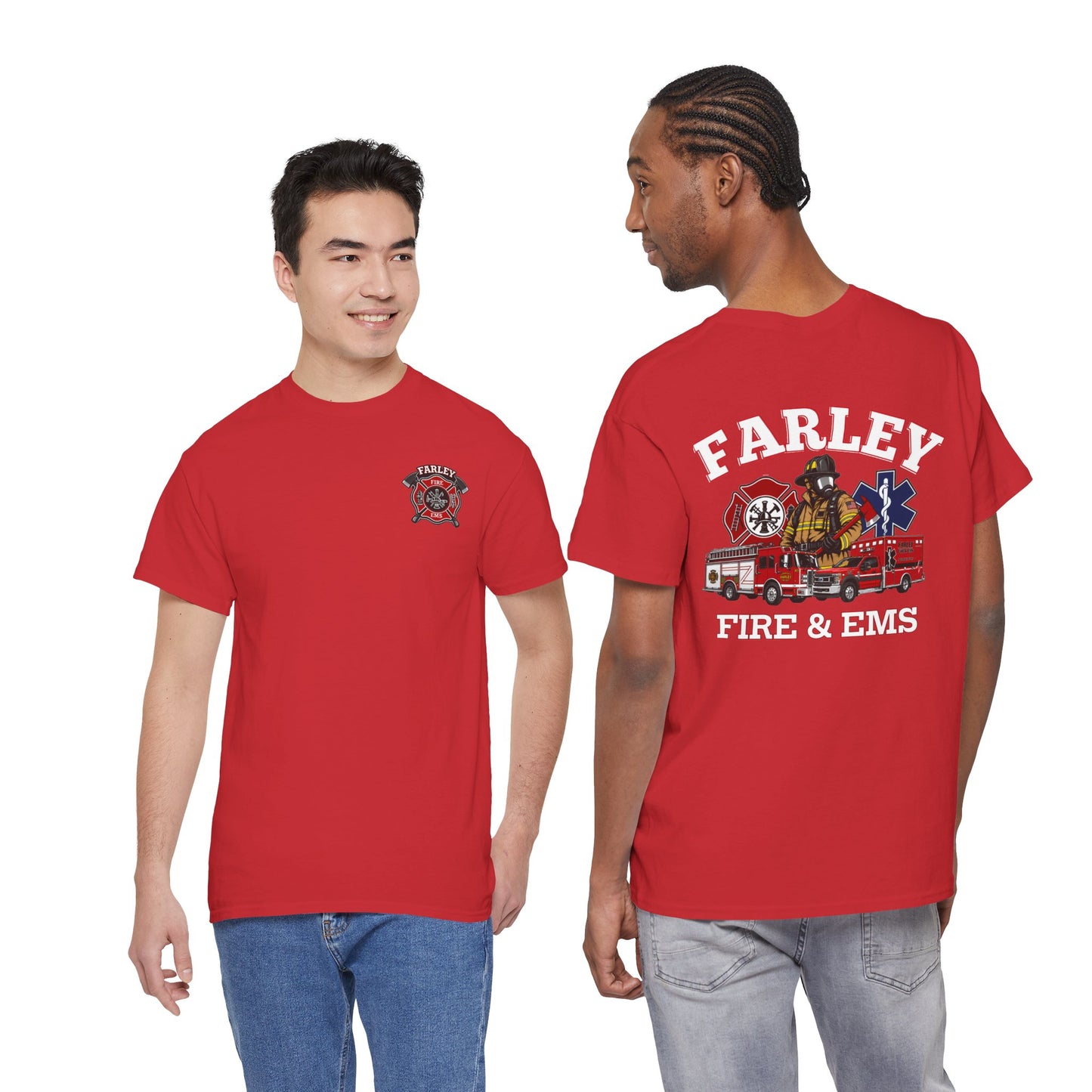 Farley Fire & EMS T-Shirt -Bunker Gear - Gildan Heavy Tee