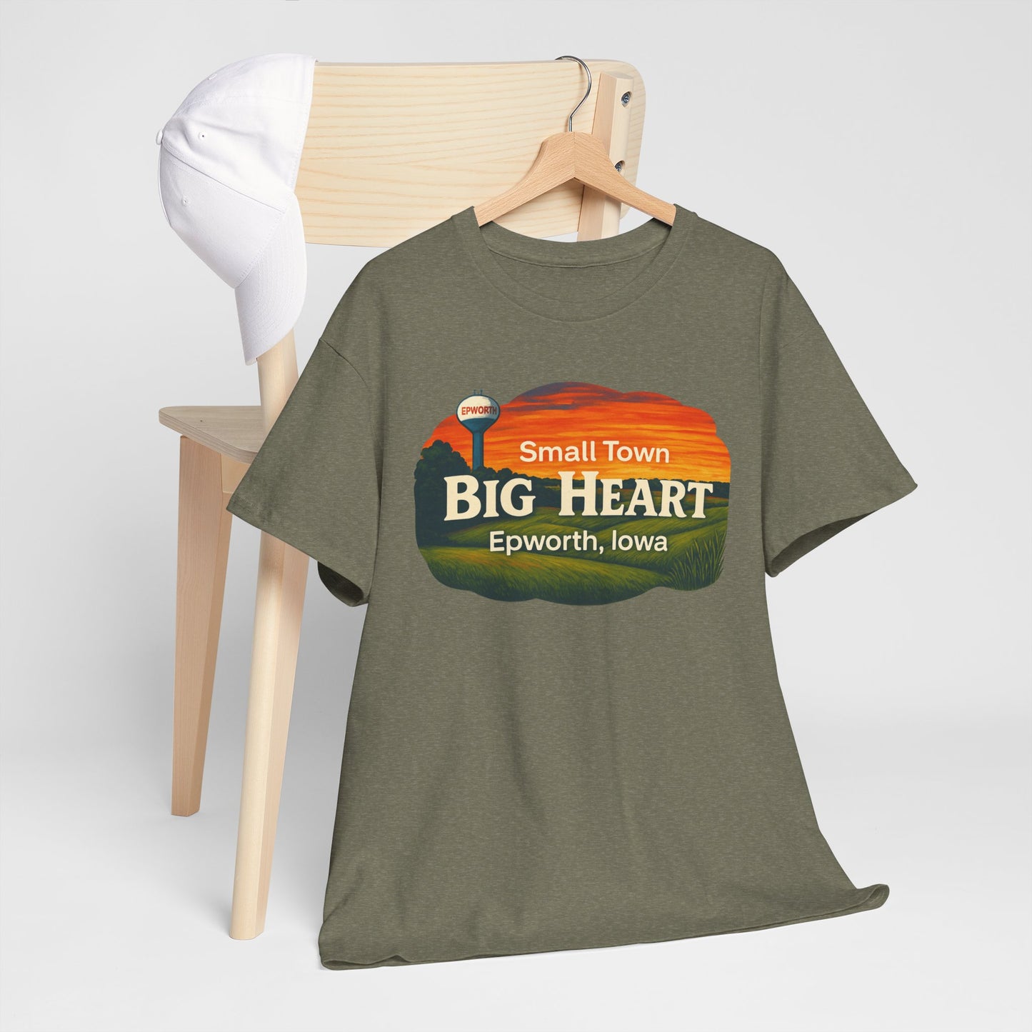 Epworth Iowa "Small Town, Big Heart" Gildan T-Shirt