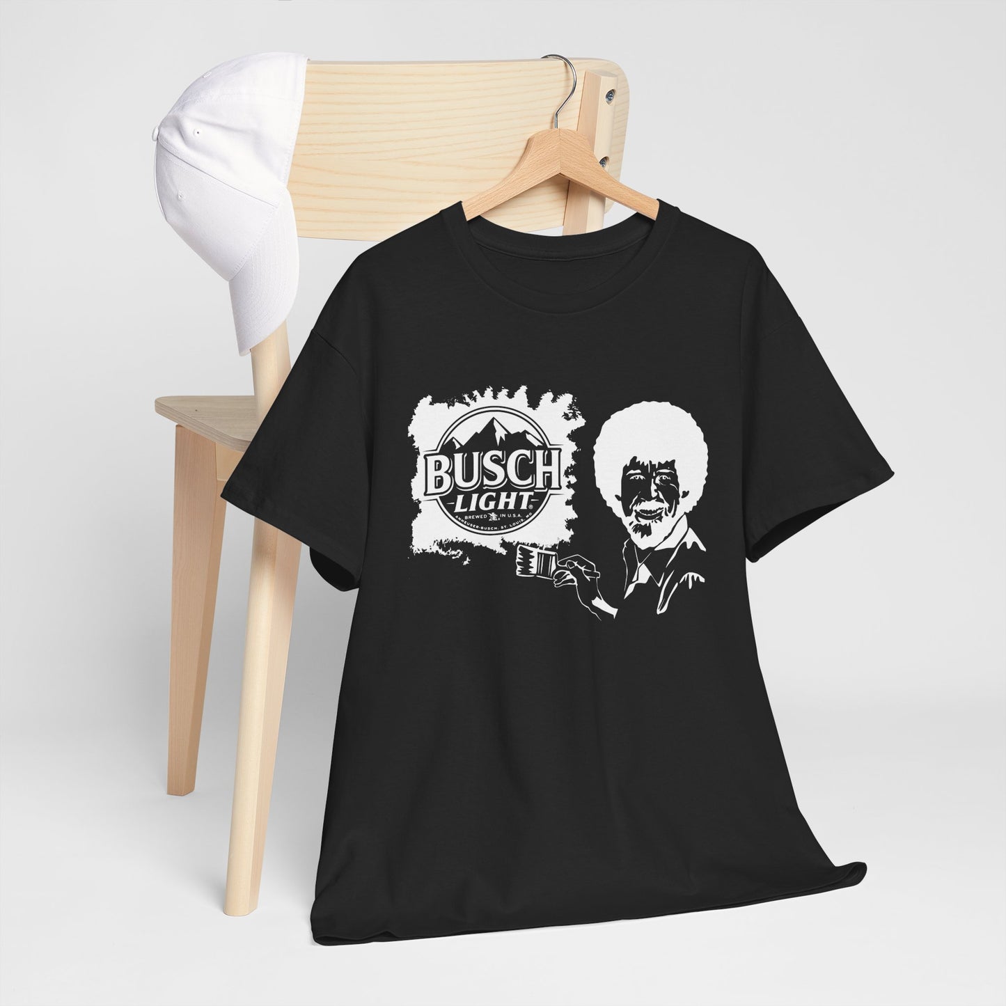 Bob Ross x Busch Light - Gildan Tshirt