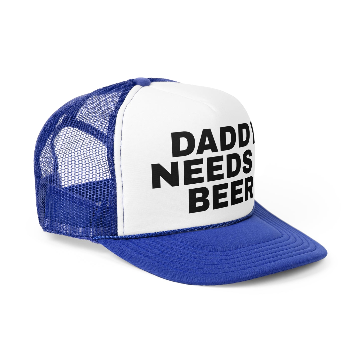 Daddy Needs A Beer" Trucker Hat. Funny Dad Hat Father's Gift. Adjustable Mesh Back Baseball Cap