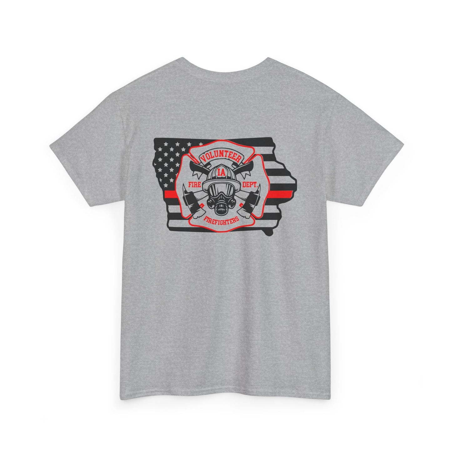 Iowa Volunteer Firefighter Shirt | Unisex Gildan Heavy Tee