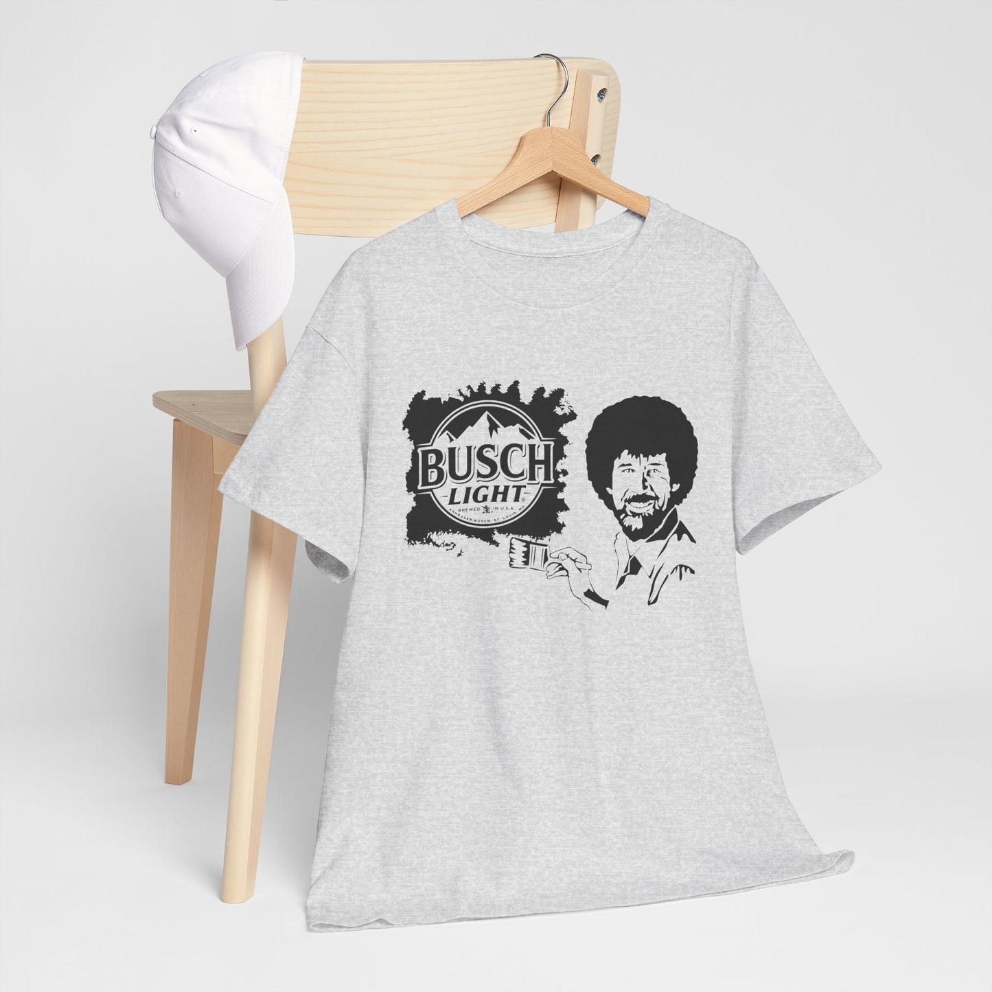 Bob Ross x Busch Light - Gildan Tshirt