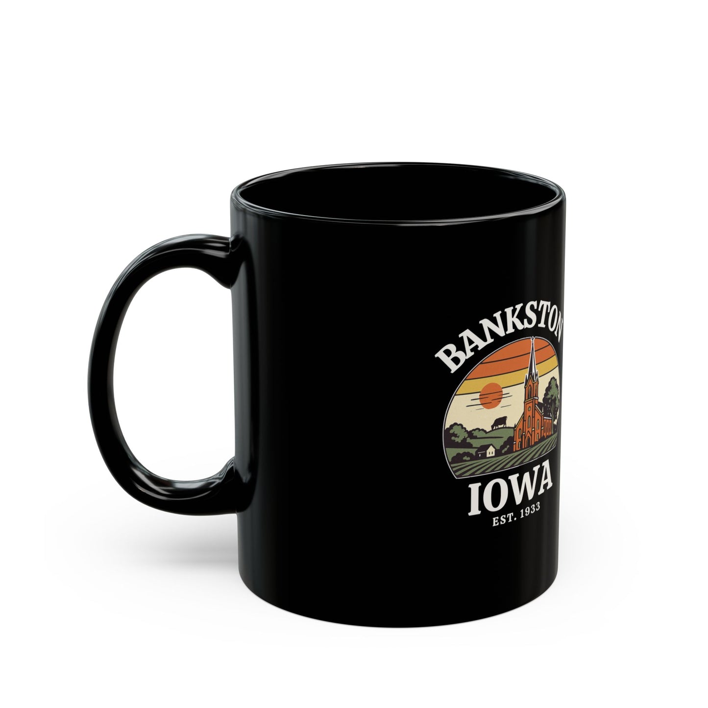Bankston, Iowa - Black Mug
