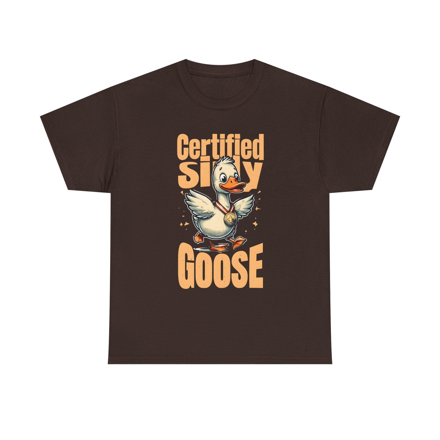 Certified Silly Goose Funny T-Shirt | Cute Goose Graphic Tee | Unisex Cotton Tee | Gift for Animal Lovers | Humor | Silly Goose Apparel