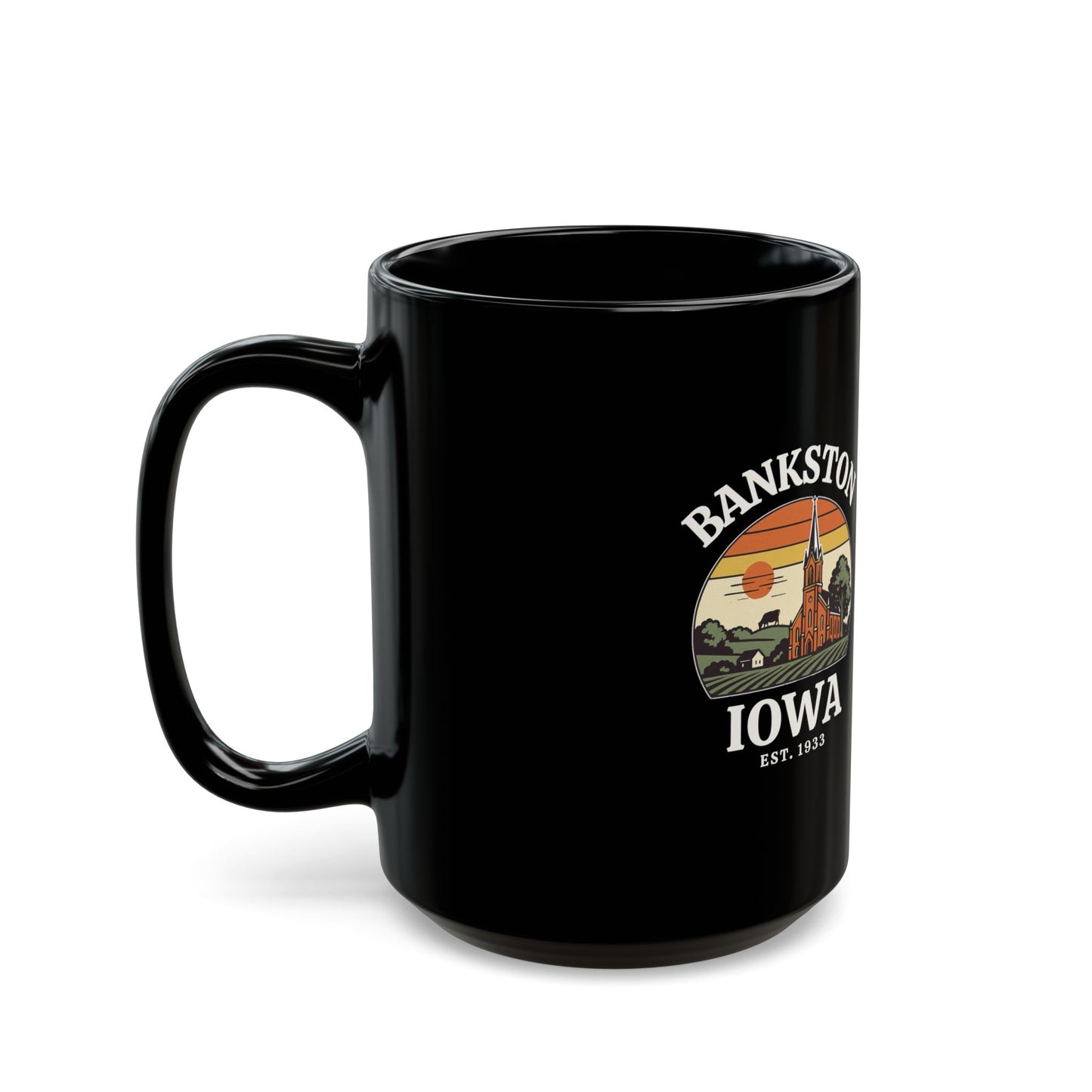 Bankston, Iowa - Black Mug