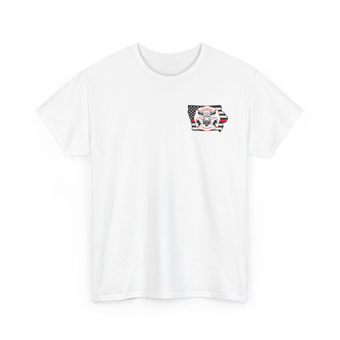 Iowa Volunteer Firefighter Shirt | Unisex Gildan Heavy Tee