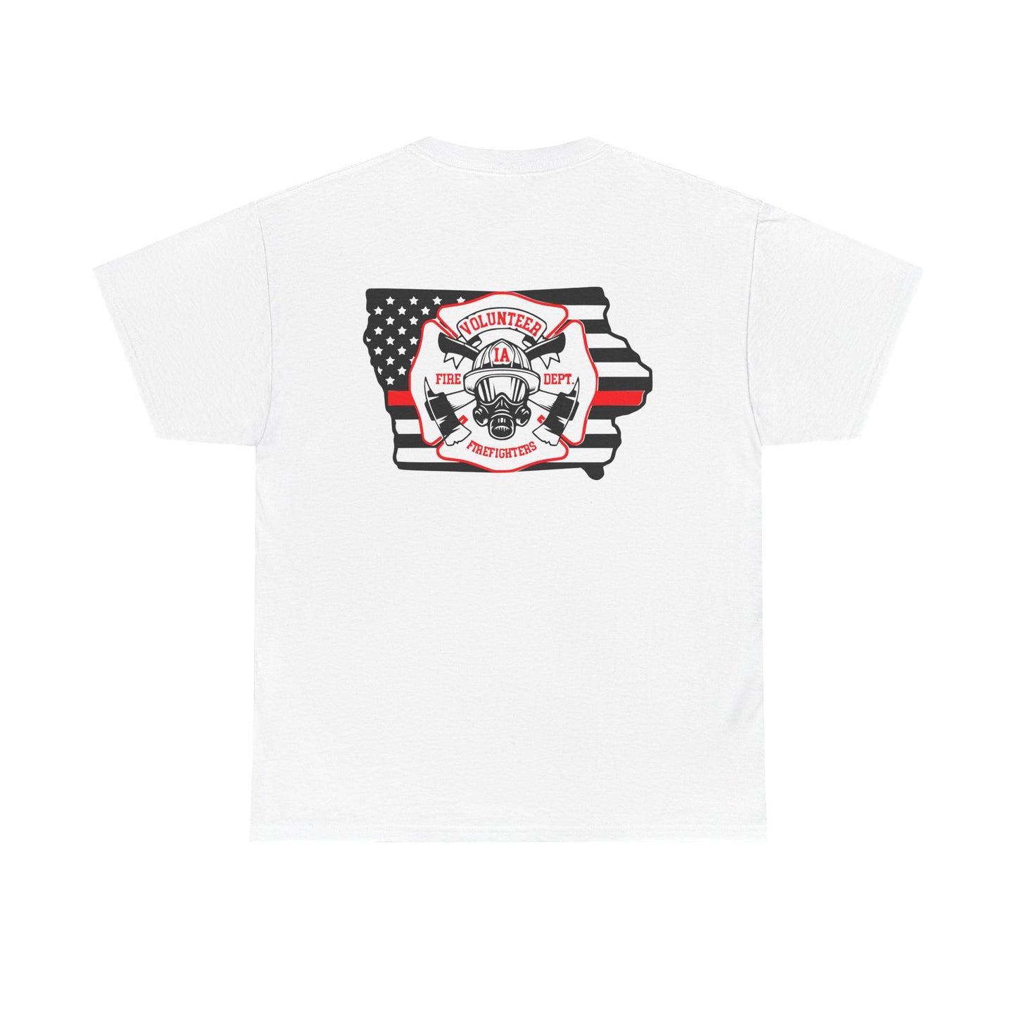 Iowa Volunteer Firefighter Shirt | Unisex Gildan Heavy Tee