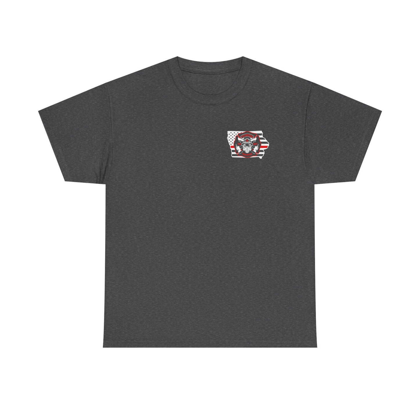 Iowa Volunteer Firefighter Shirt | Unisex Gildan Heavy Tee