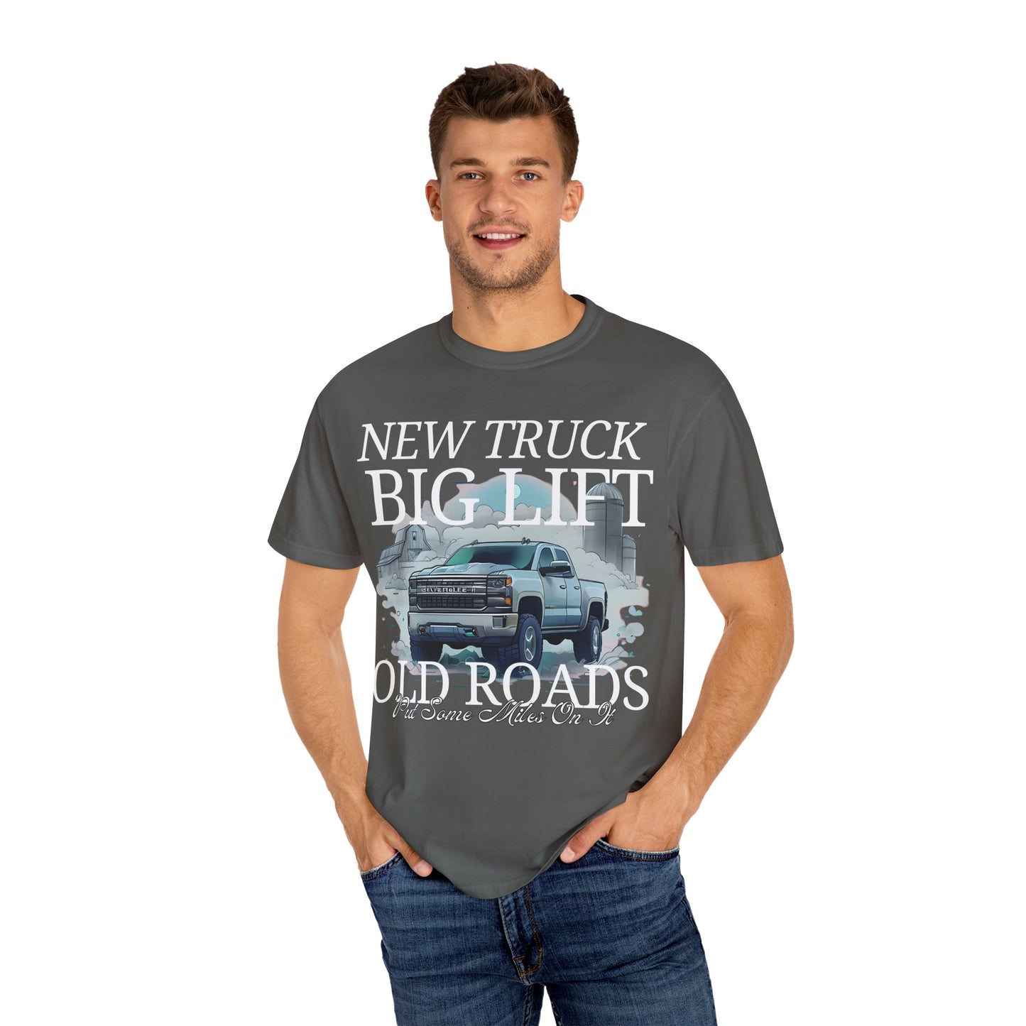 New Truck, Big Lift, Old Roads. Put Some Miles On It Shirt. Kane Brown. Comfort Colors Shirt