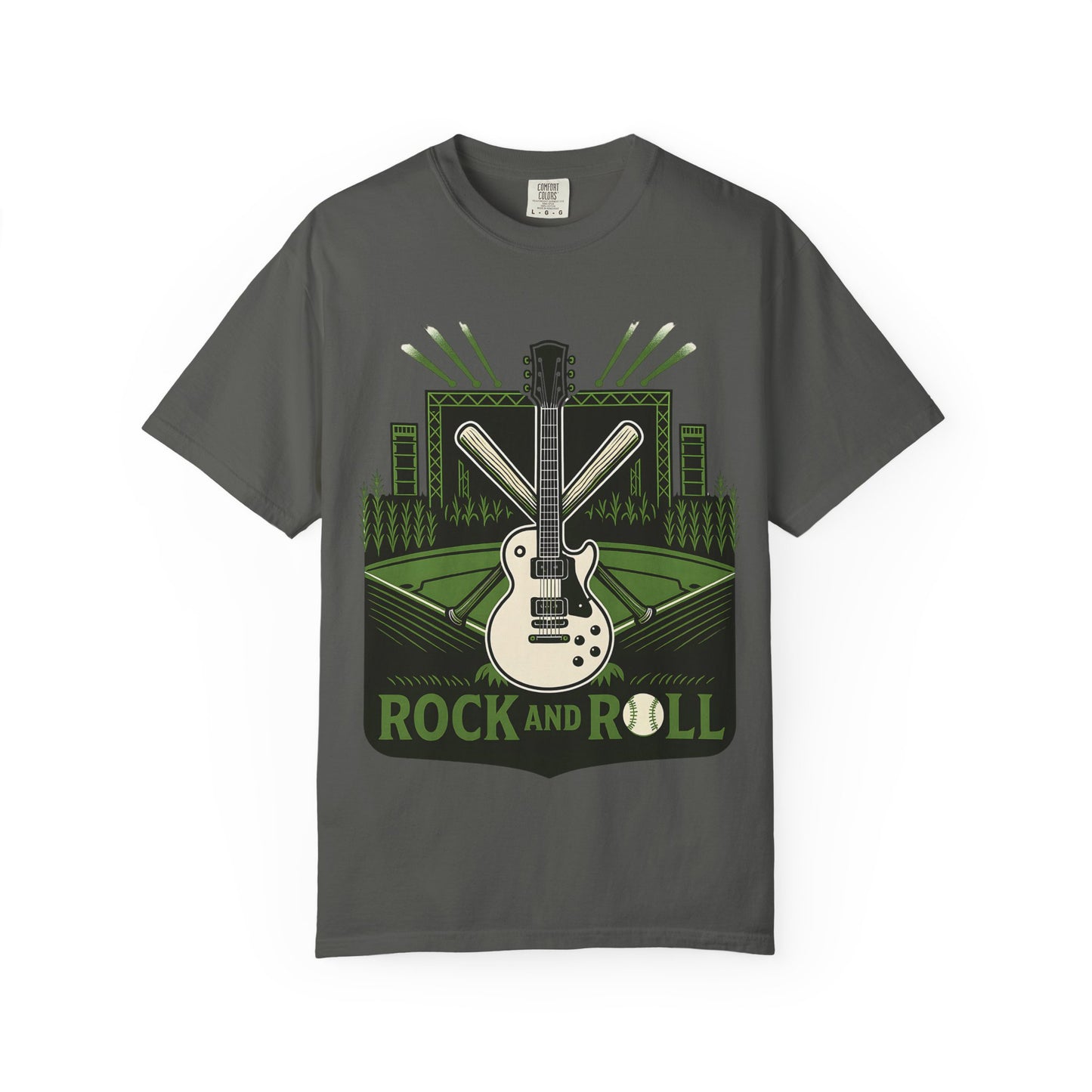 Baseball - Rock and Roll - Unisex Comfort Colors T-Shirt