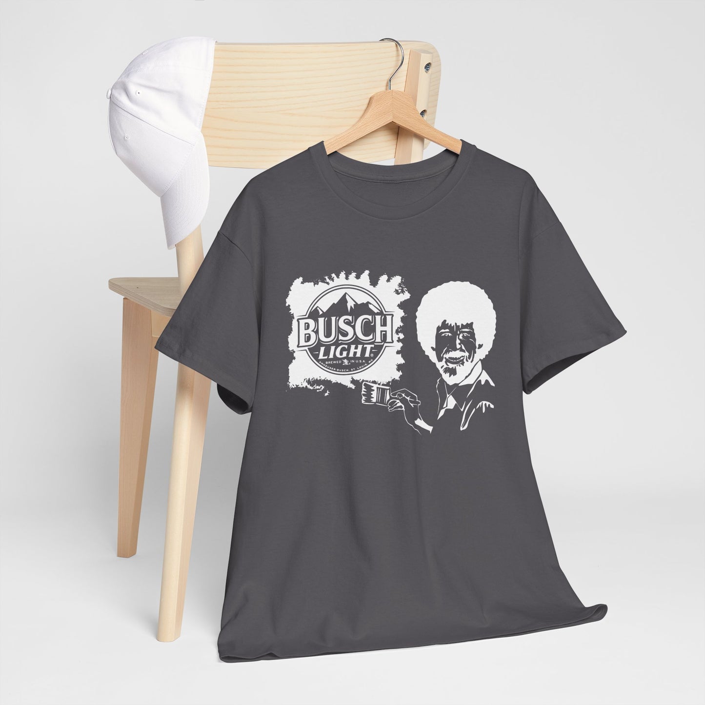 Bob Ross x Busch Light - Gildan Tshirt