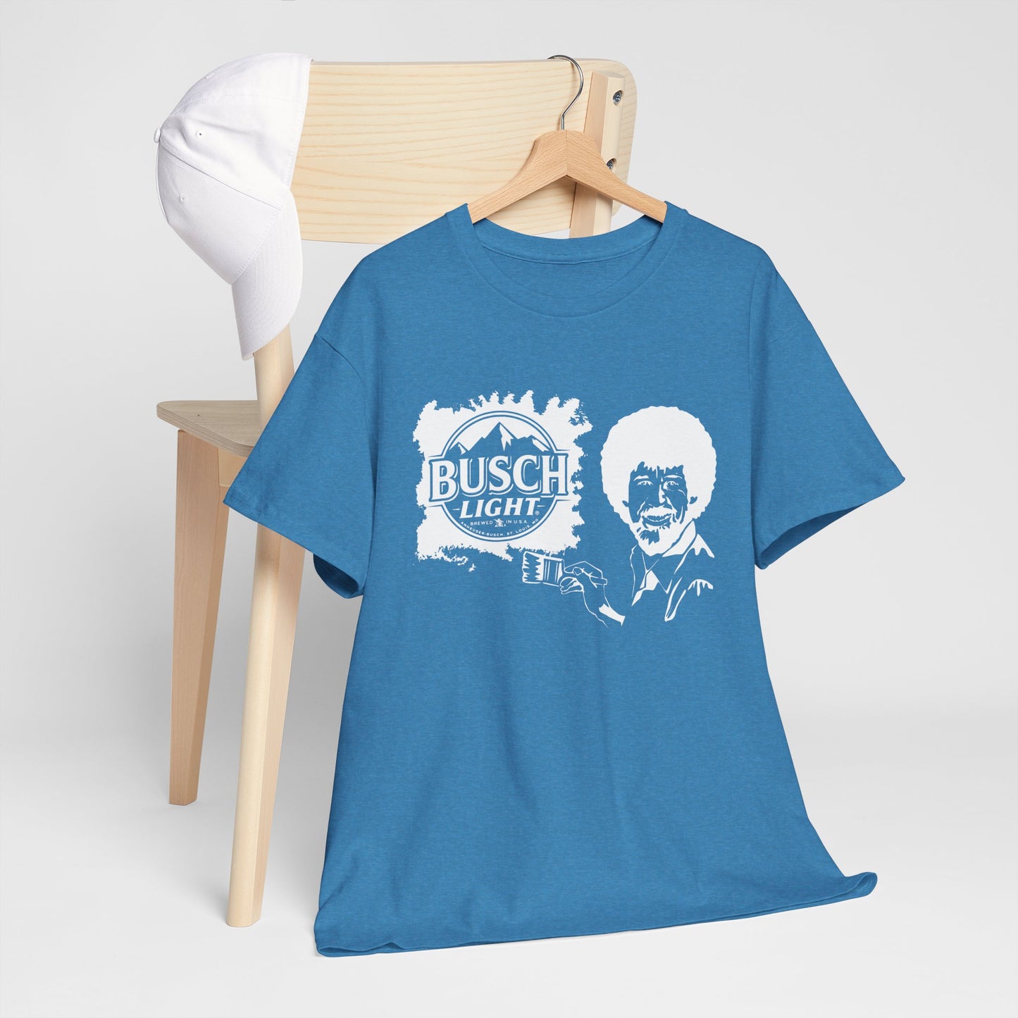 Bob Ross x Busch Light - Gildan Tshirt