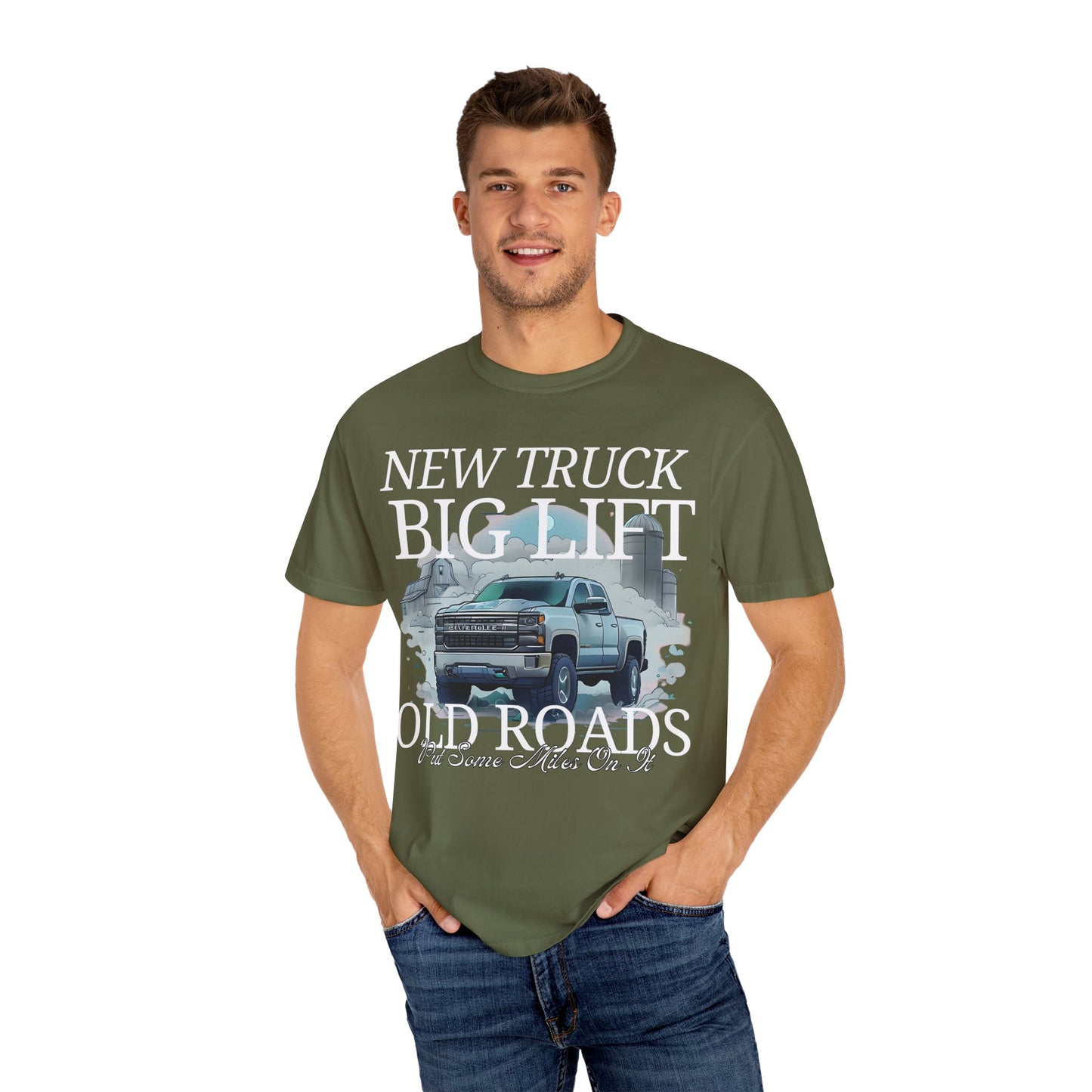 New Truck, Big Lift, Old Roads. Put Some Miles On It Shirt. Kane Brown. Comfort Colors Shirt