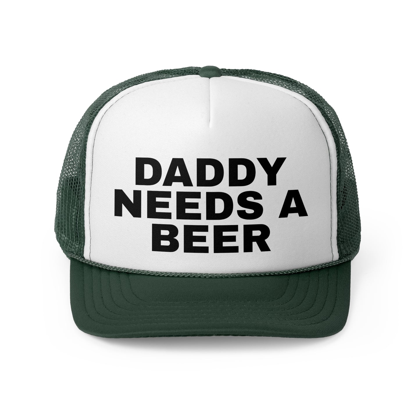 Daddy Needs A Beer" Trucker Hat. Funny Dad Hat Father's Gift. Adjustable Mesh Back Baseball Cap
