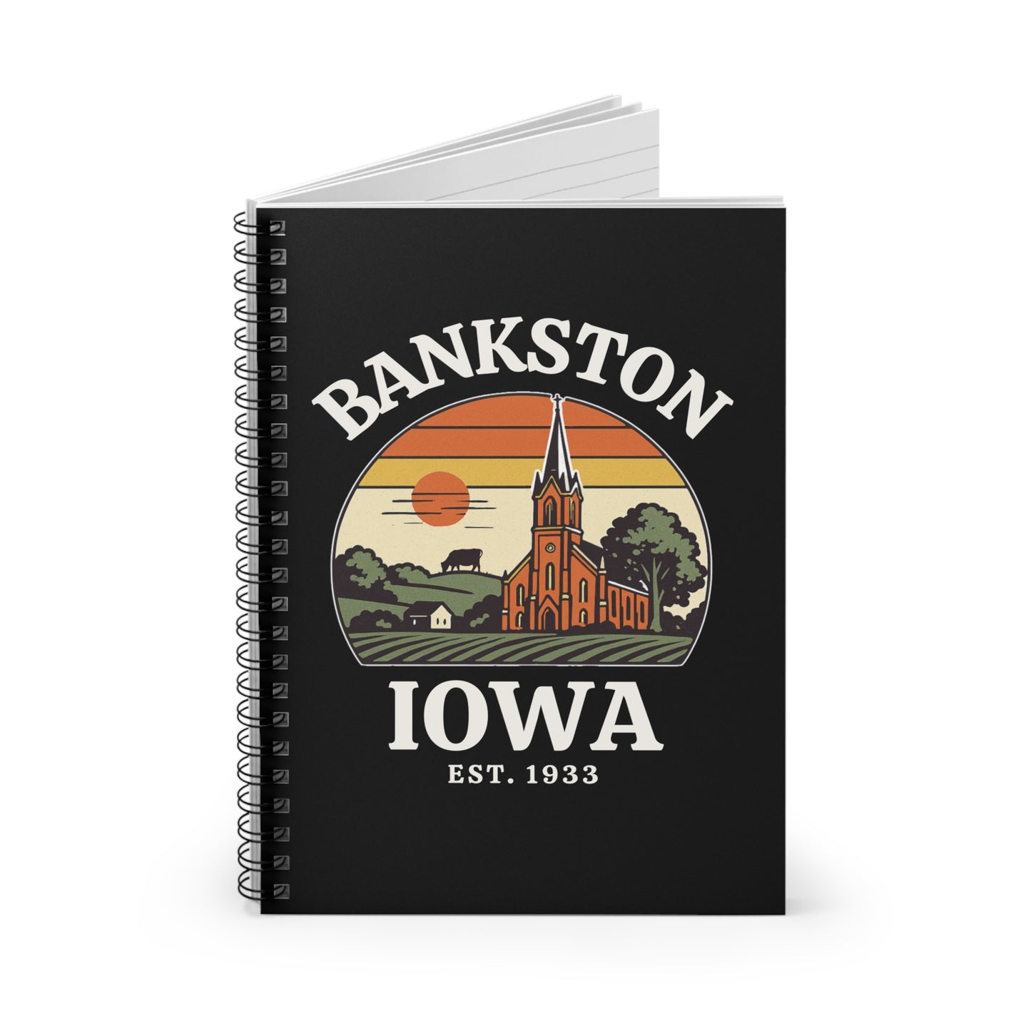 Bankston Iowa Spiral Notebook