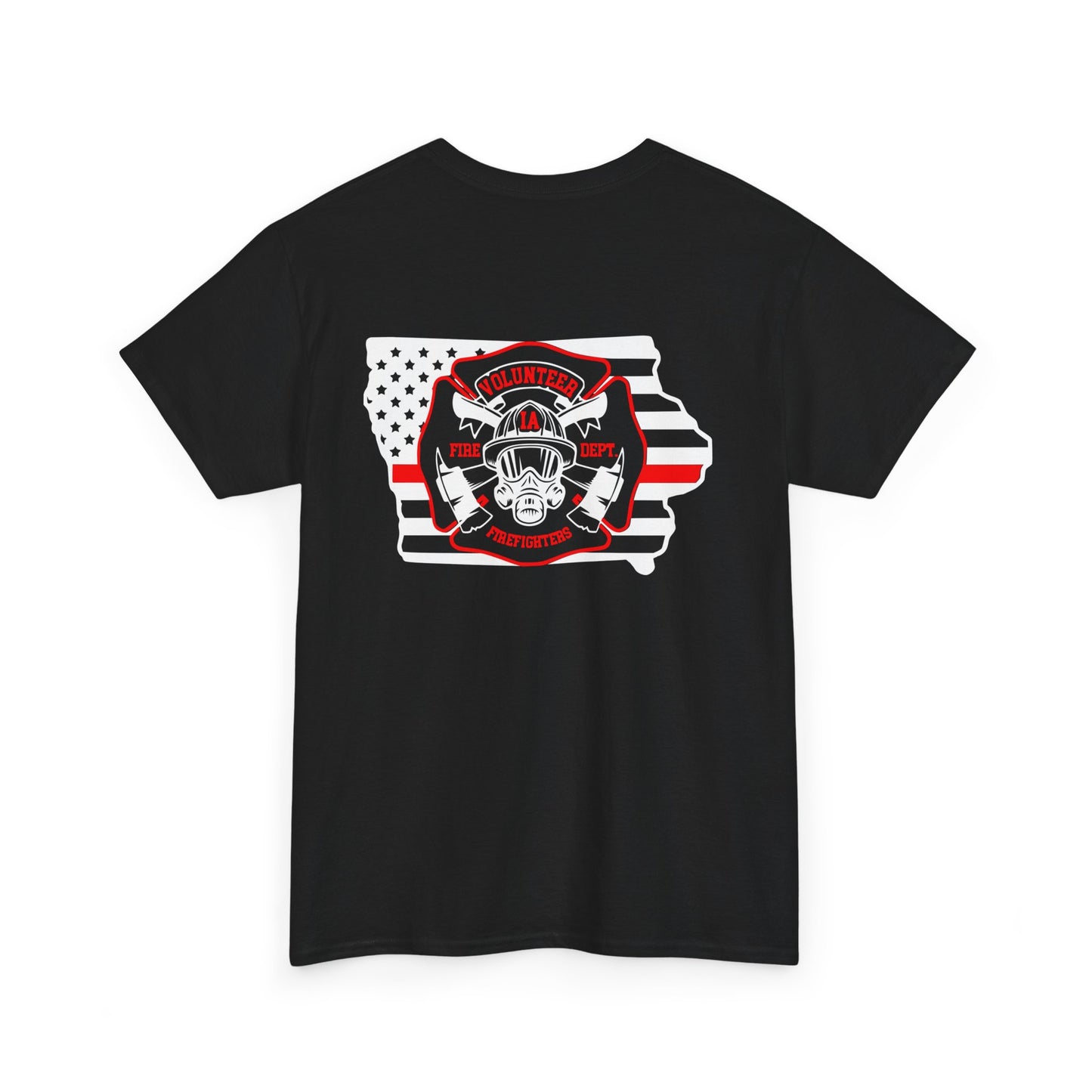 Iowa Volunteer Firefighter Shirt | Unisex Gildan Heavy Tee