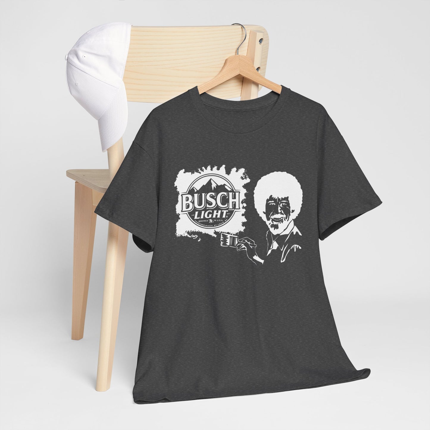 Bob Ross x Busch Light - Gildan Tshirt