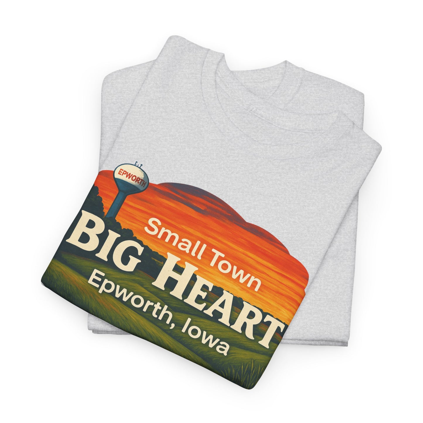 Epworth Iowa "Small Town, Big Heart" Gildan T-Shirt