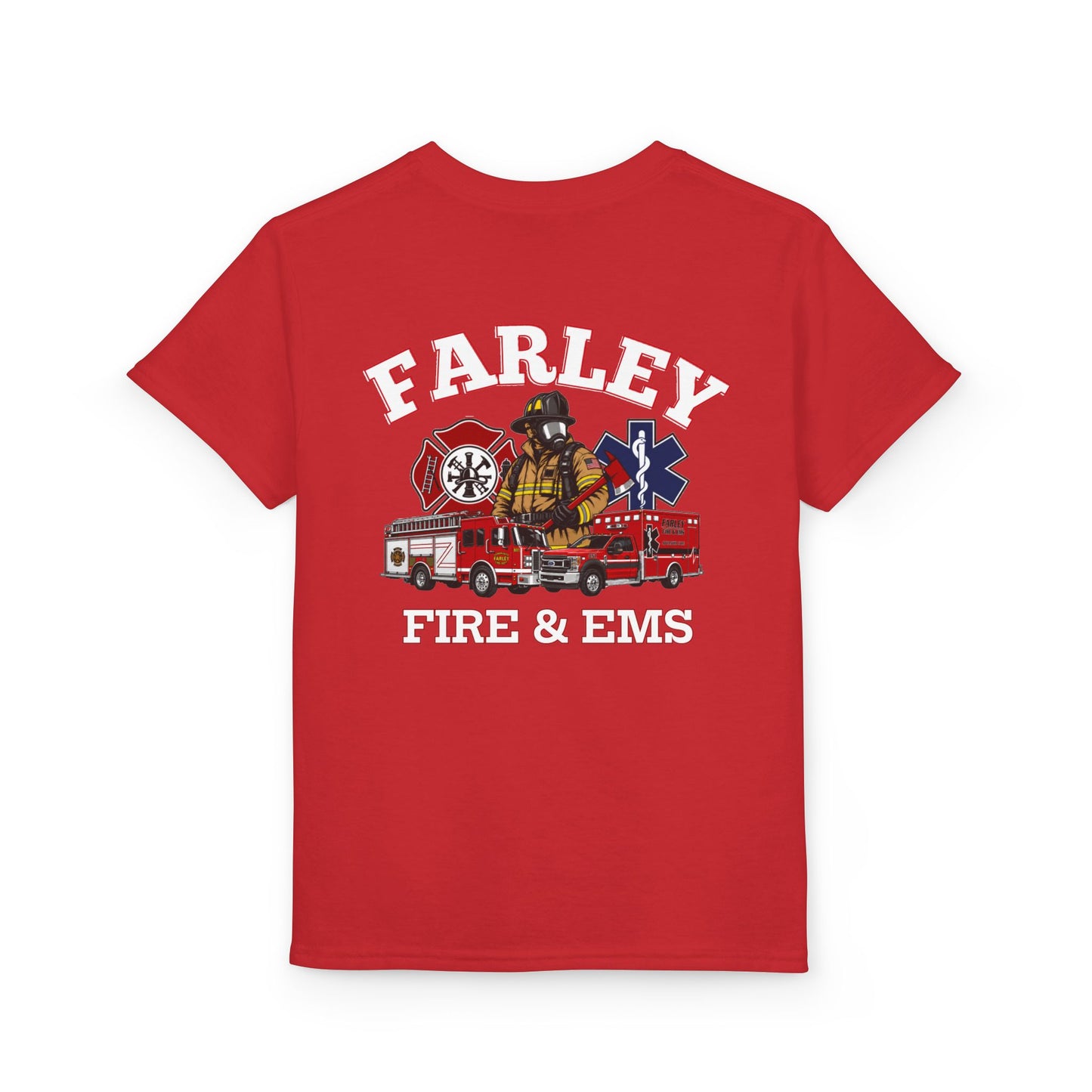 Farley Fire & EMS T-Shirt -Bunker Gear - YOUTH Gildan