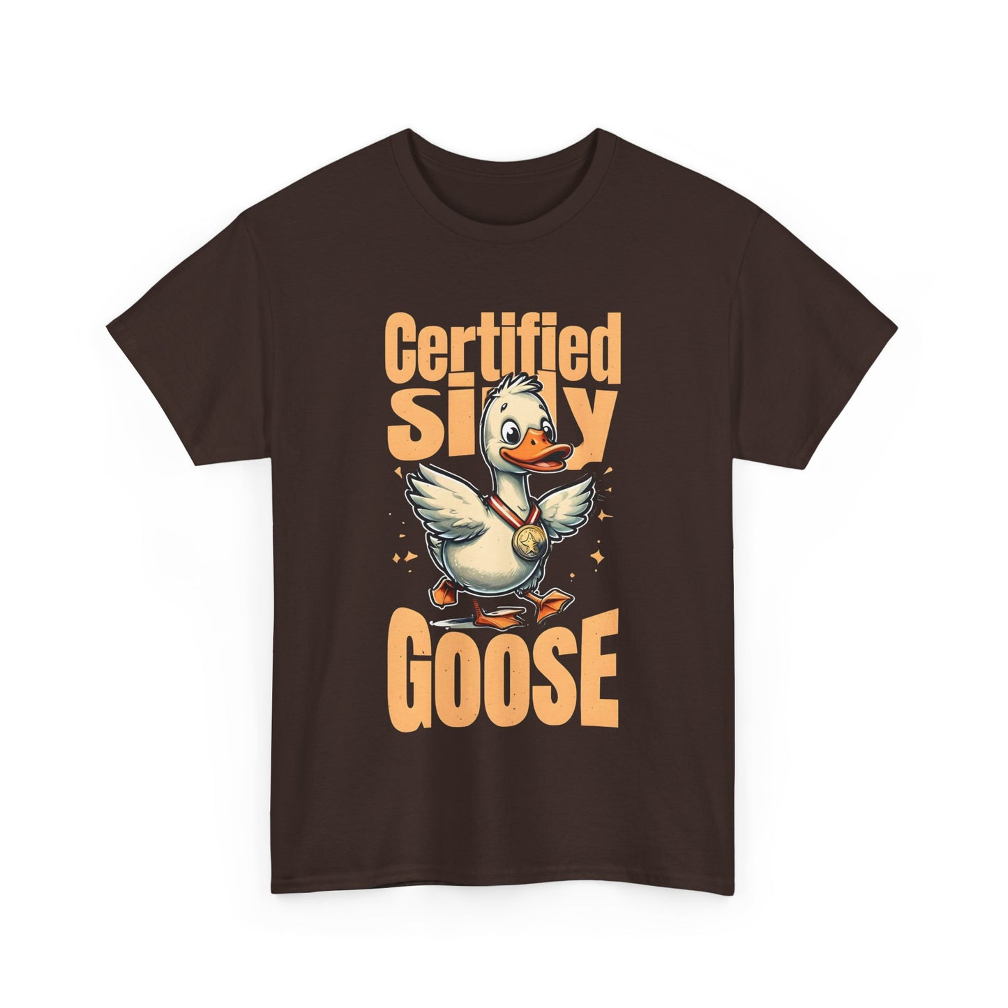 Certified Silly Goose Funny T-Shirt | Cute Goose Graphic Tee | Unisex Cotton Tee | Gift for Animal Lovers | Humor | Silly Goose Apparel