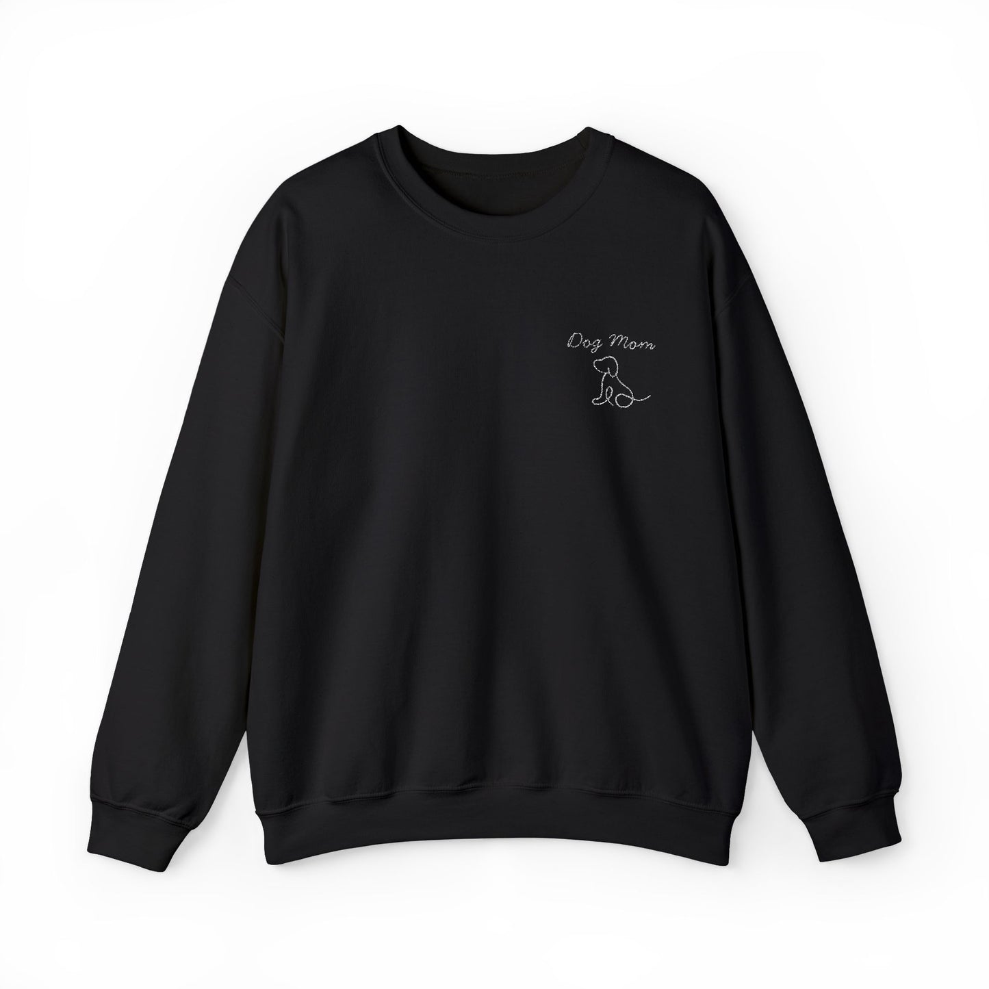 Dog Mom Embroidered Sweatshirt | Gildan Crewneck