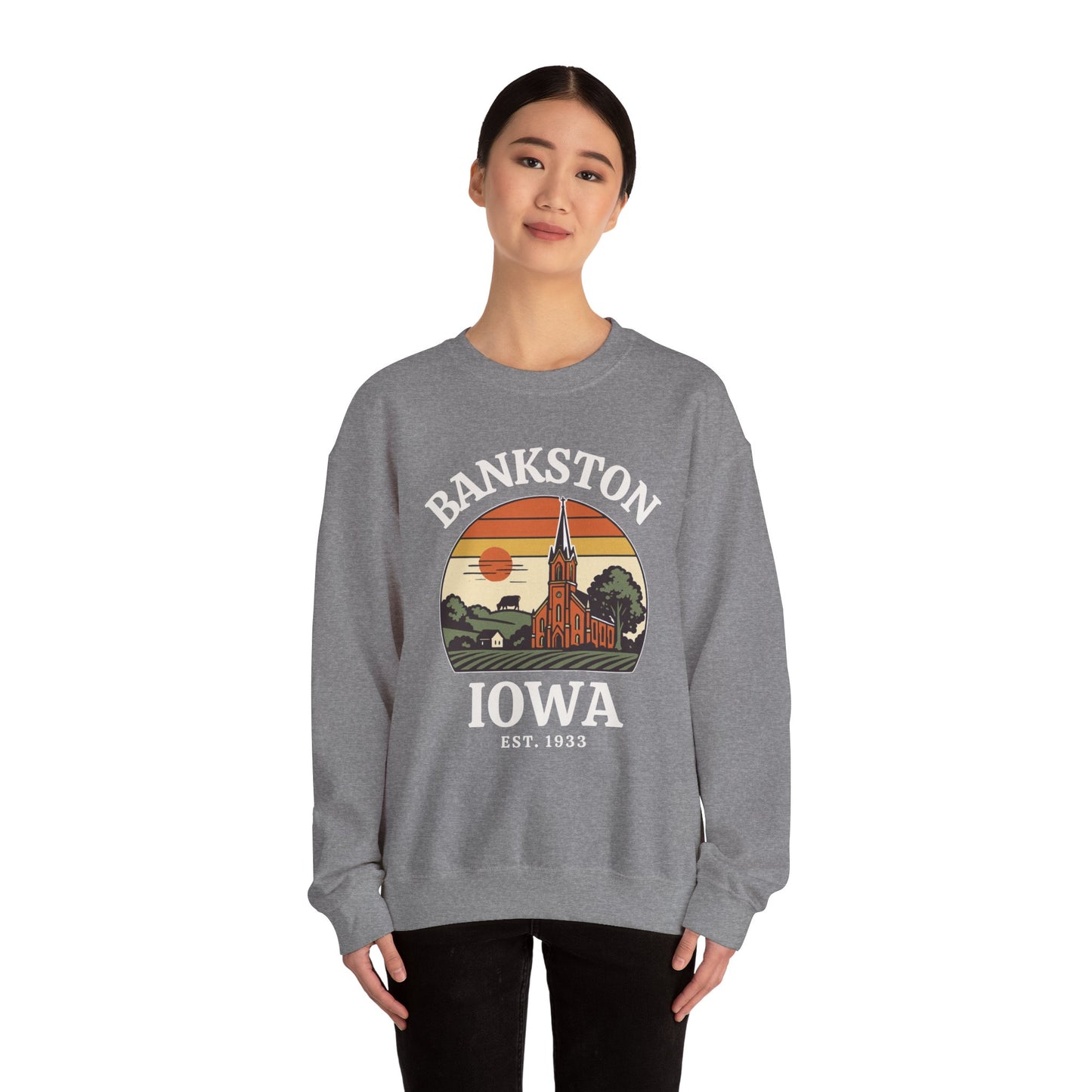 Bankston, IA - Crewneck Gildan Sweatshirt