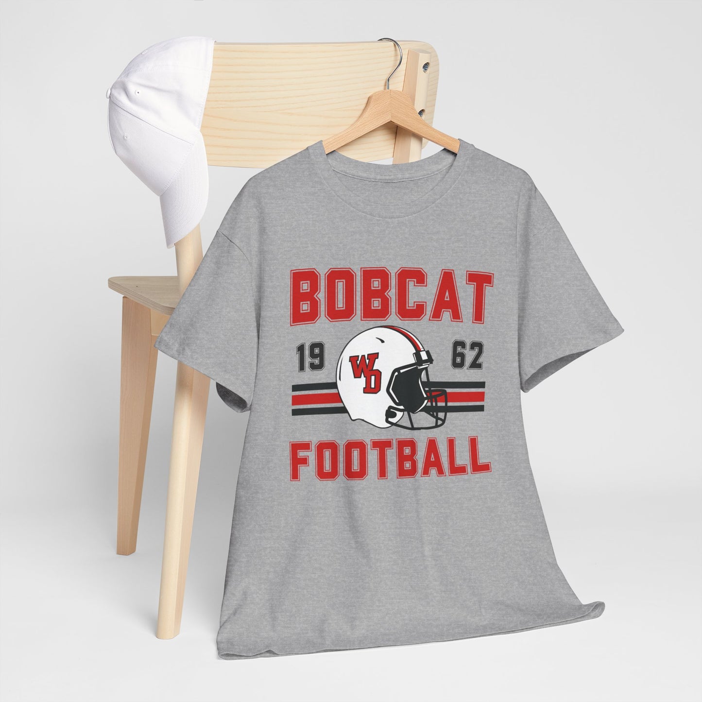 Bobcat Football Unisex Heavy Cotton Tee