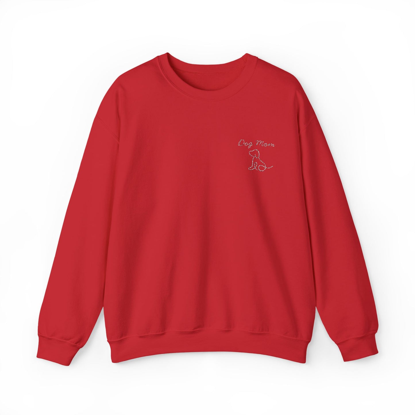 Dog Mom Embroidered Sweatshirt | Gildan Crewneck
