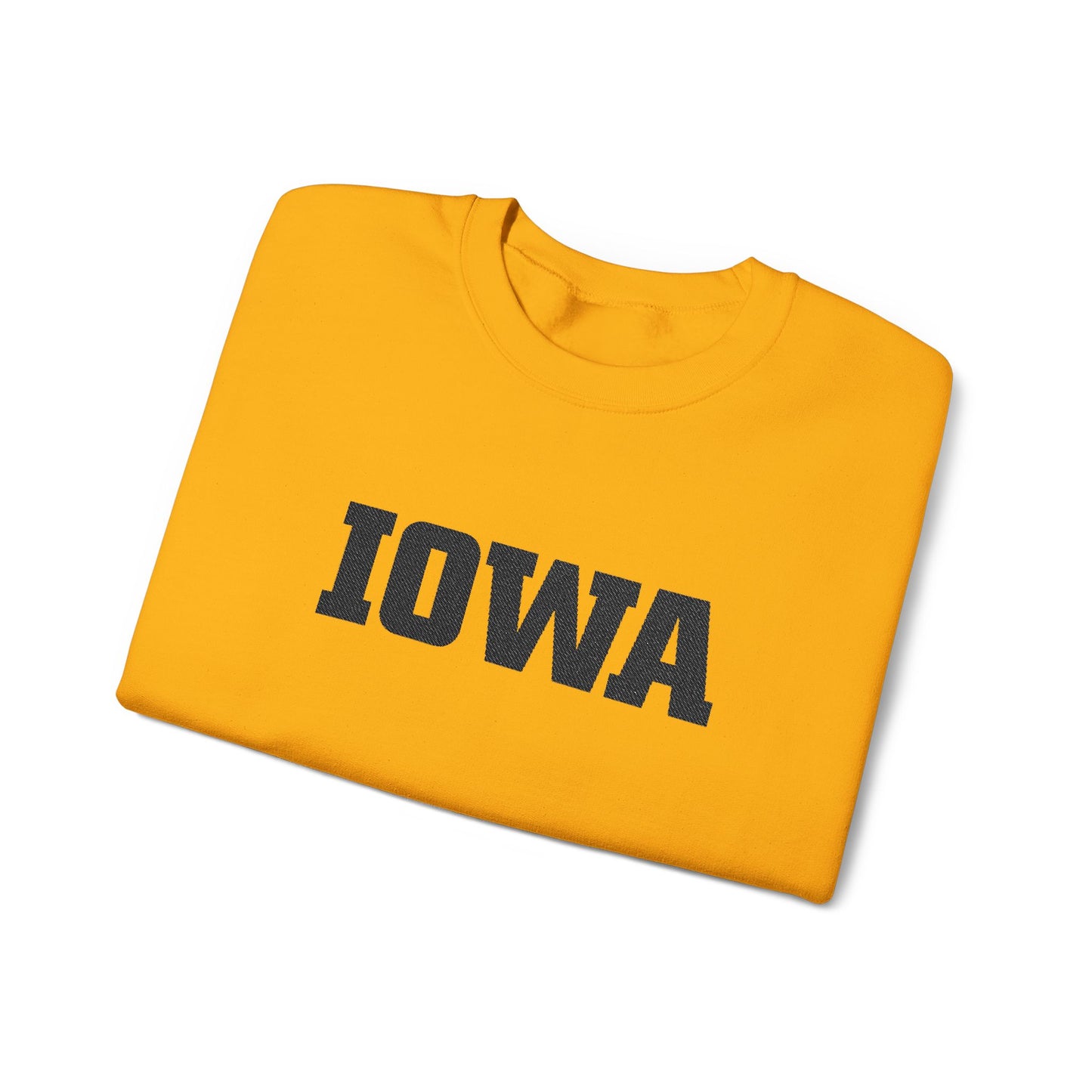 IOWA - Embroidered - Unisex Heavy Blend™ Crewneck Sweatshirt