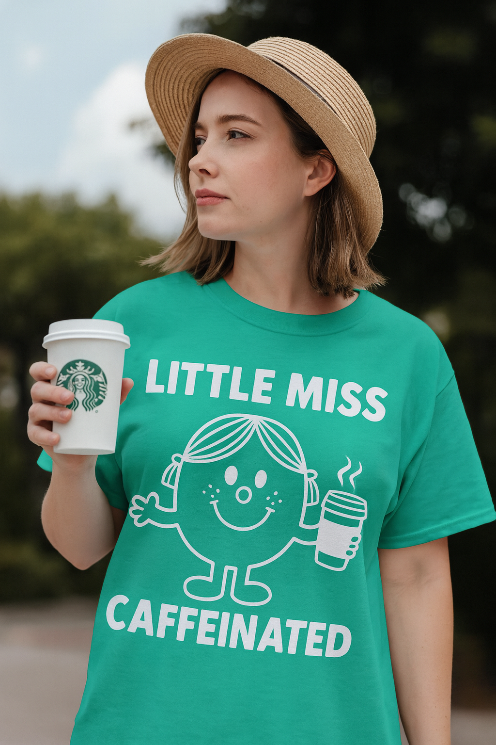 Little Miss Caffeinated - Comfort Colors