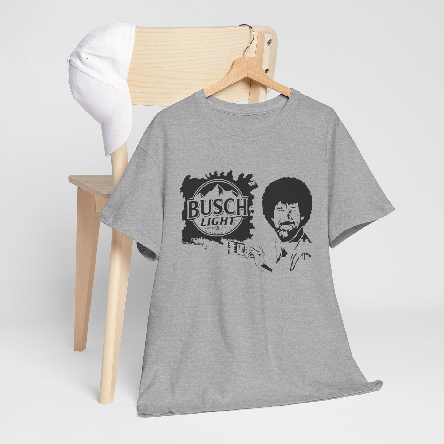 Bob Ross x Busch Light - Gildan Tshirt