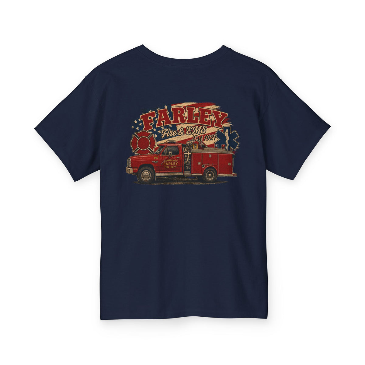 Vintage Farley Fire & EMS Youth - Gildan