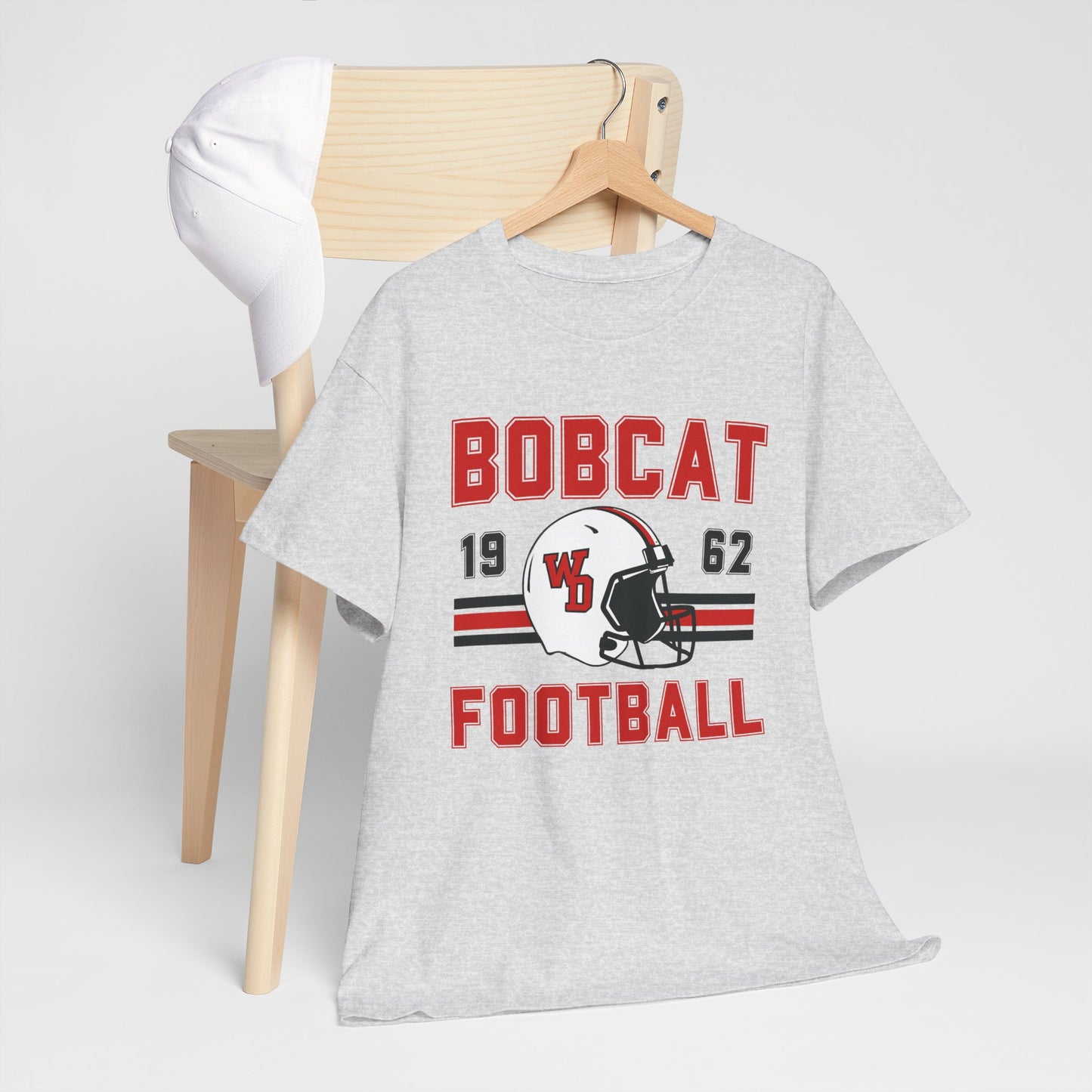 Bobcat Football Unisex Heavy Cotton Tee
