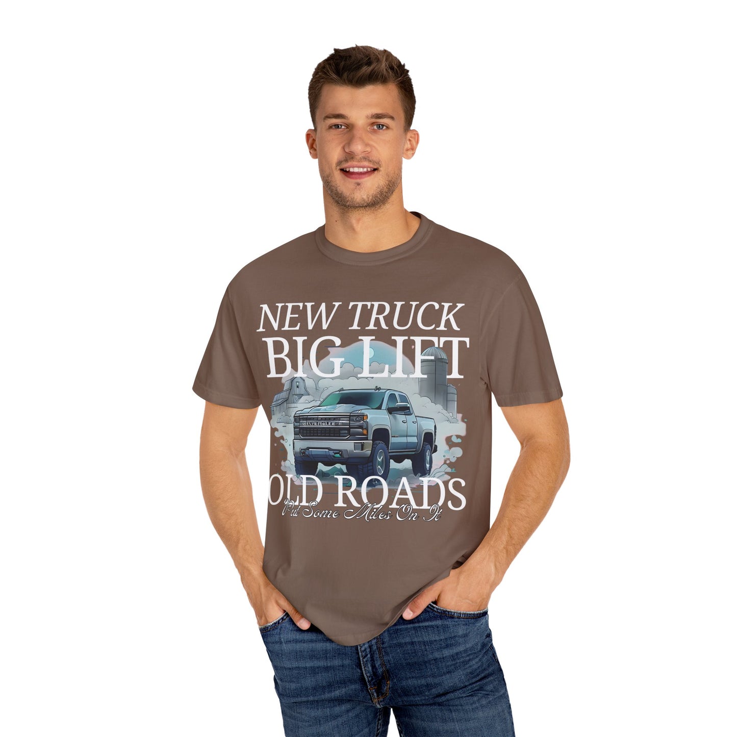 New Truck, Big Lift, Old Roads. Put Some Miles On It Shirt. Kane Brown. Comfort Colors Shirt