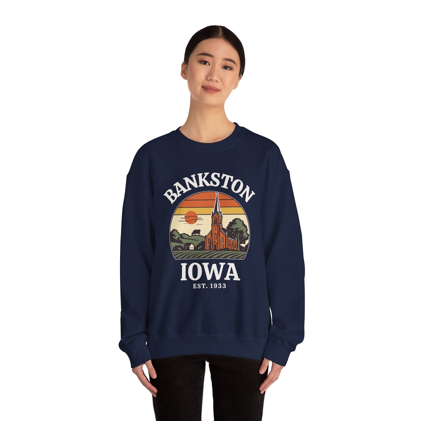 Bankston, IA - Crewneck Gildan Sweatshirt