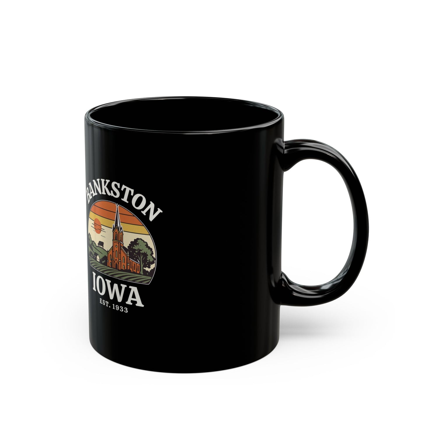 Bankston, Iowa - Black Mug