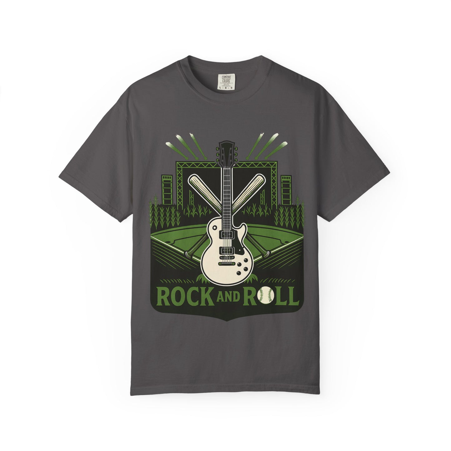 Baseball - Rock and Roll - Unisex Comfort Colors T-Shirt