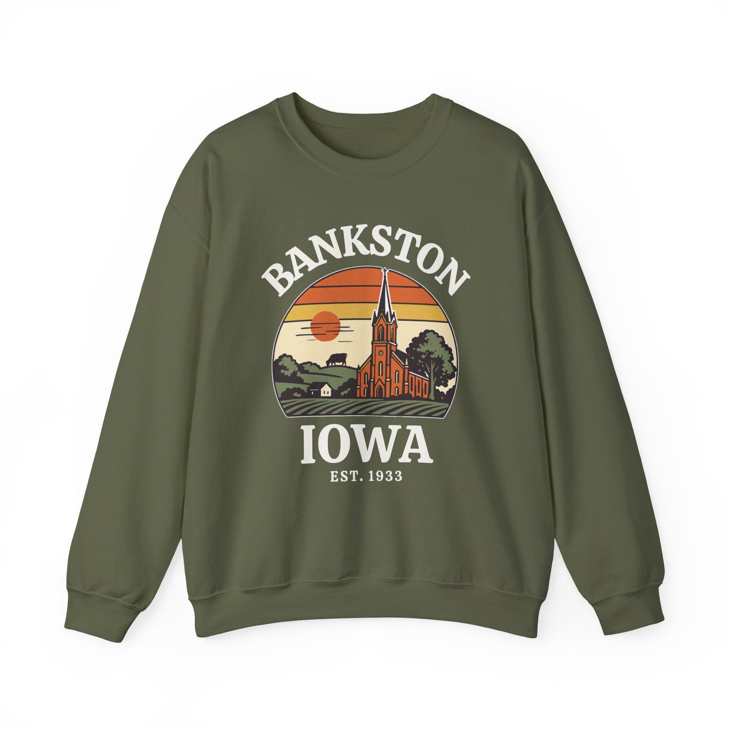 Bankston, IA - Crewneck Gildan Sweatshirt