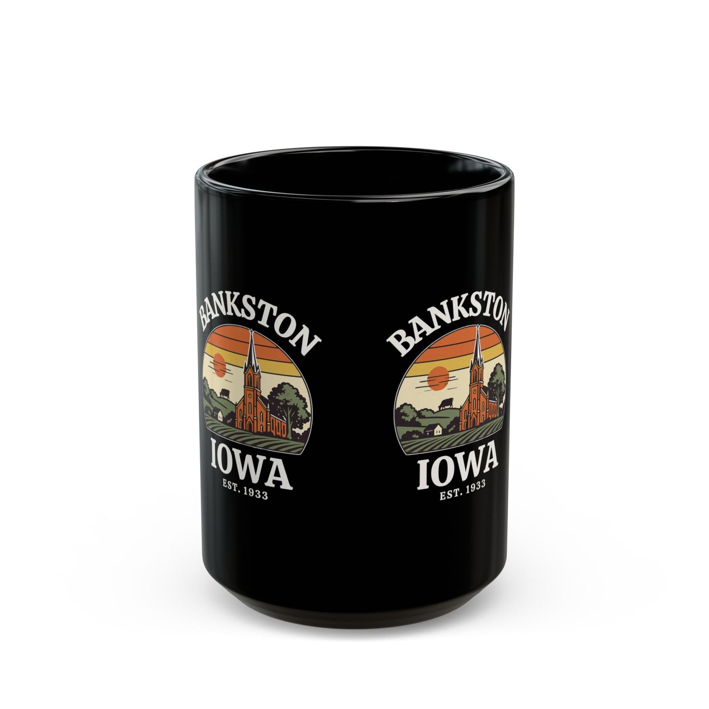 Bankston, Iowa - Black Mug