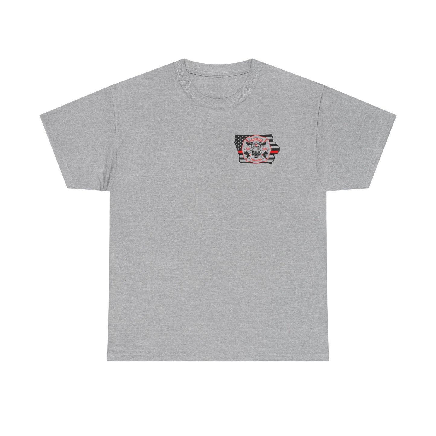 Iowa Volunteer Firefighter Shirt | Unisex Gildan Heavy Tee