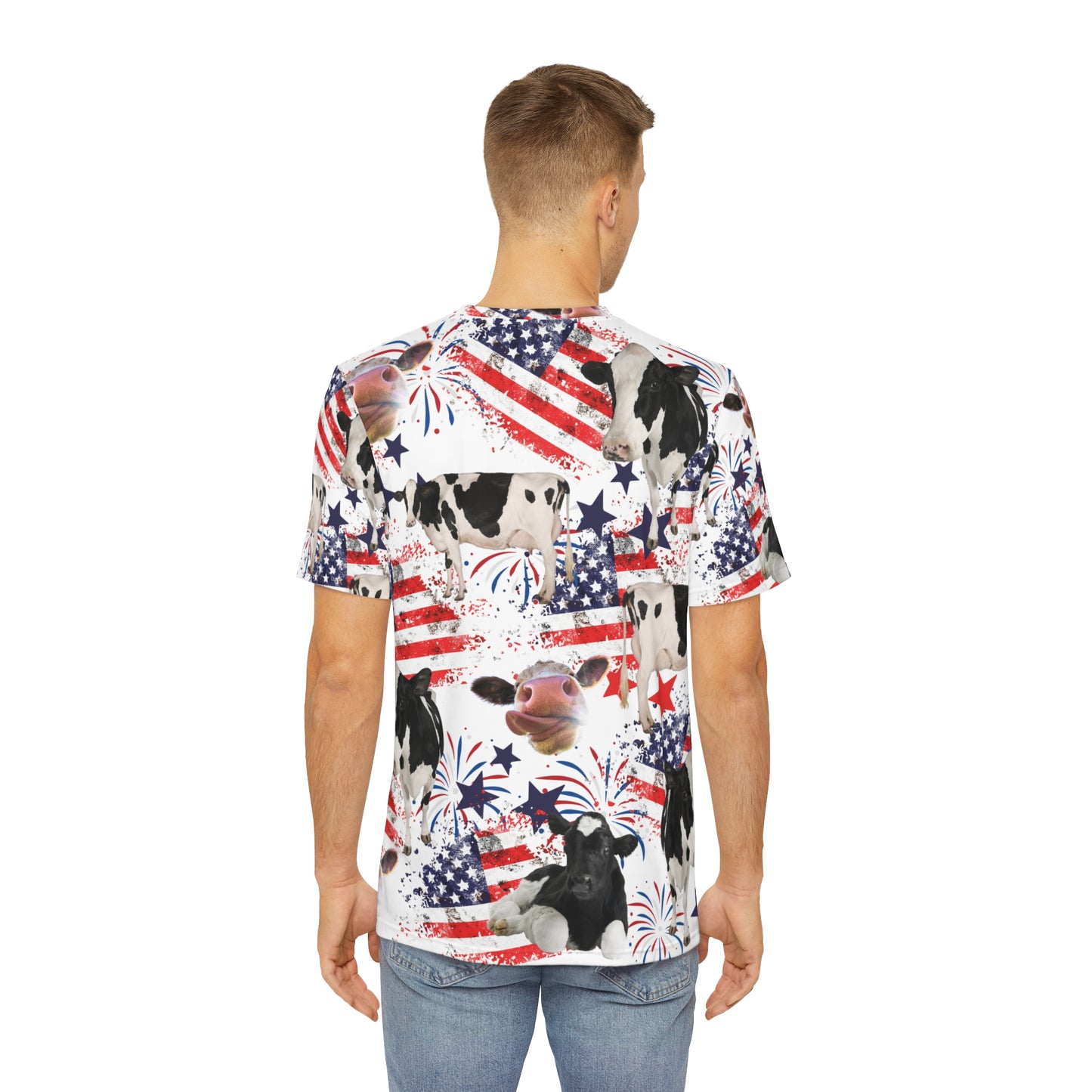 Patriotic Cow All Over Shirt