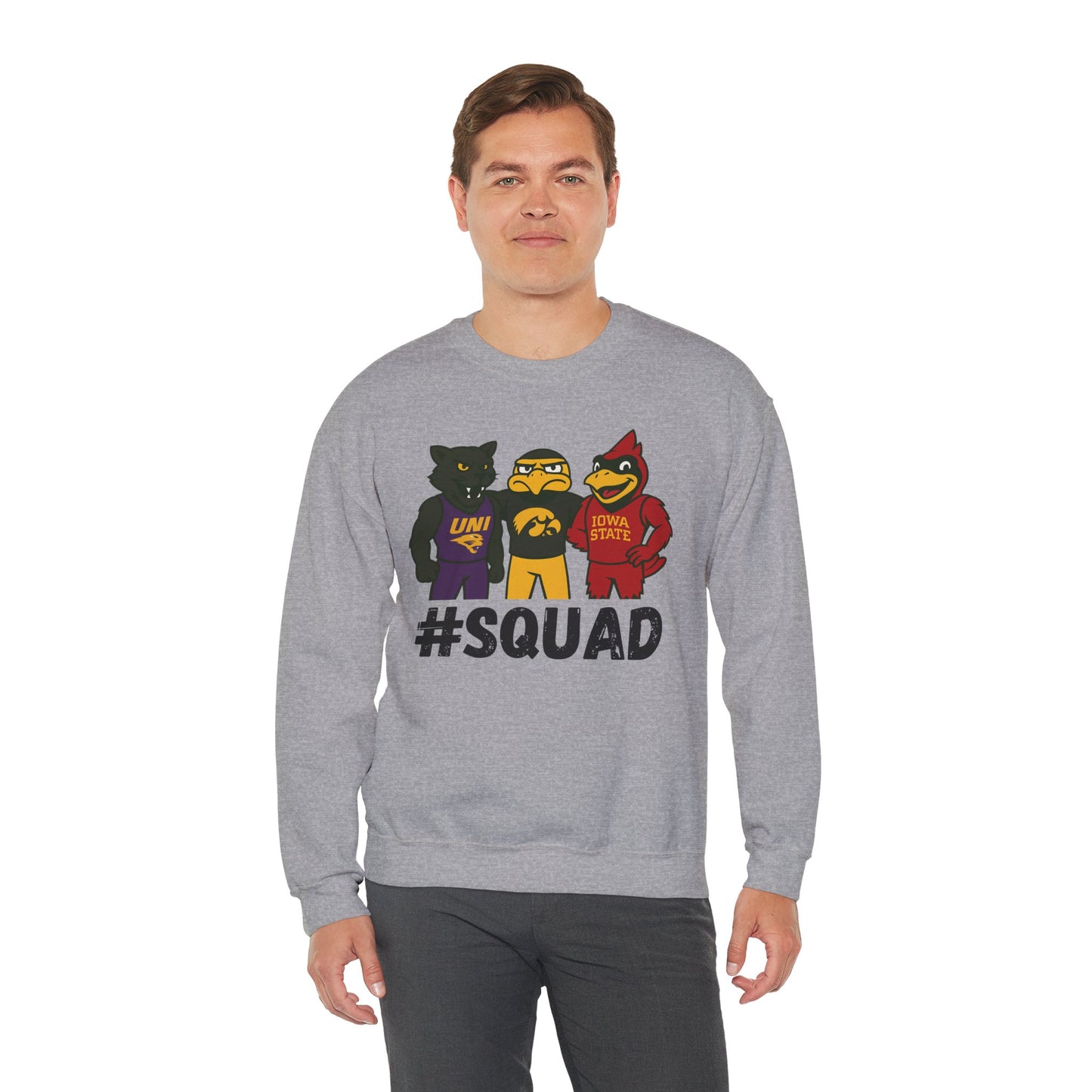 #Squad -Iowa Team - Unisex Crewneck Sweatshirt