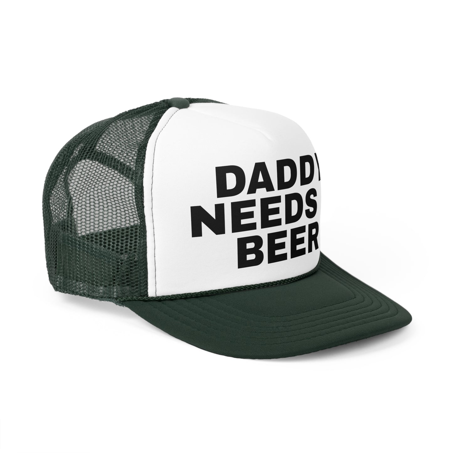 Daddy Needs A Beer" Trucker Hat. Funny Dad Hat Father's Gift. Adjustable Mesh Back Baseball Cap