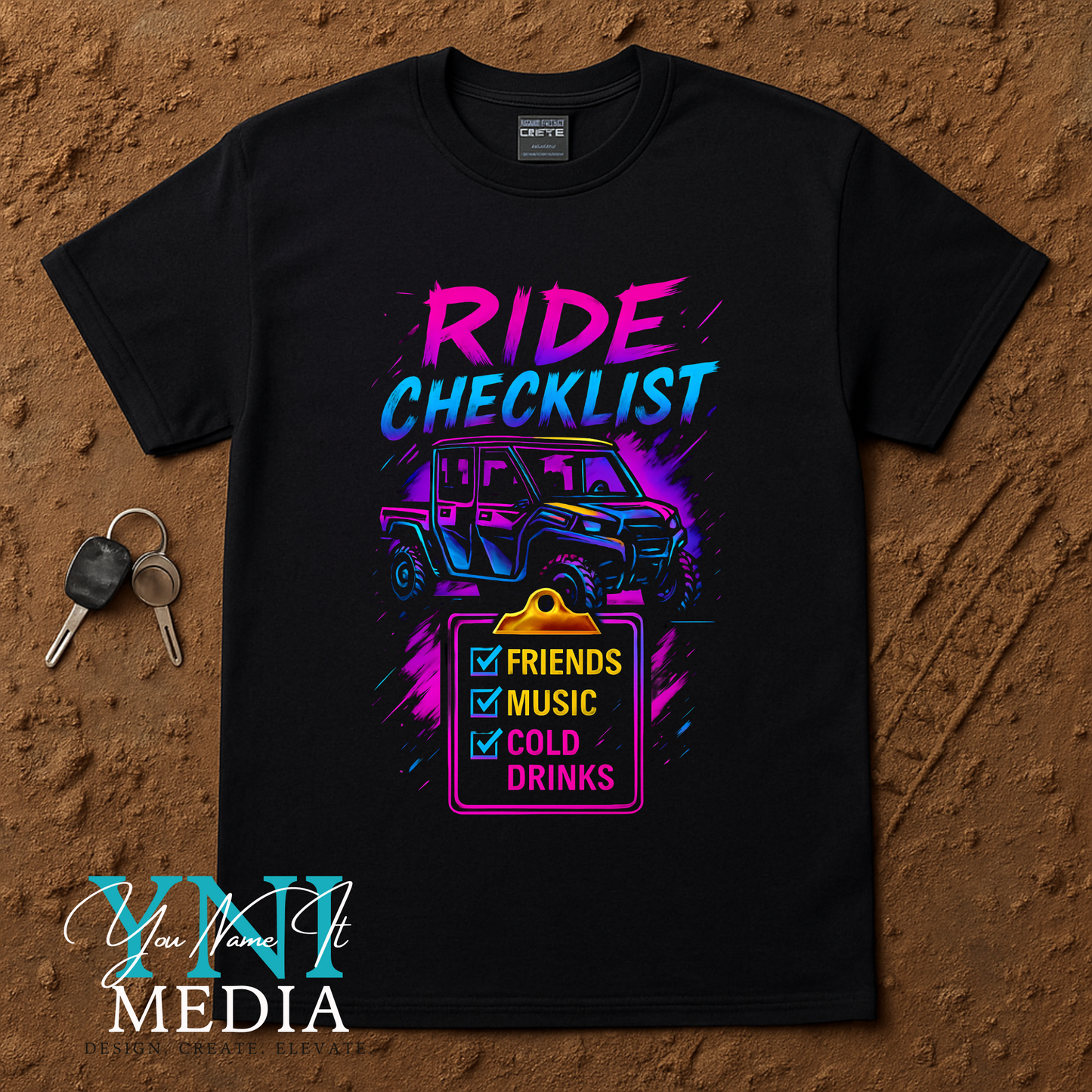 SxS Ride Checklist T-Shirt | Gildan Heavy Cotton Shirt