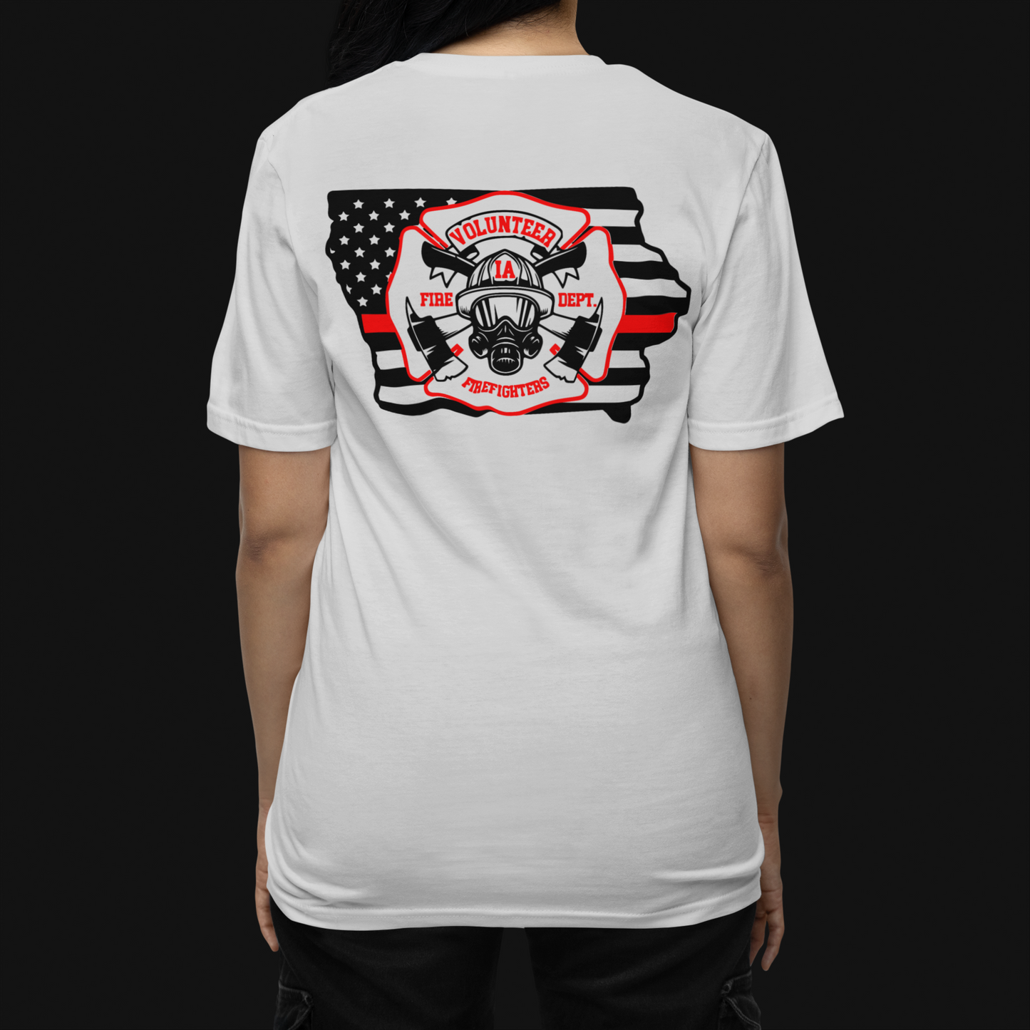 Iowa Volunteer Firefighter Shirt | Unisex Gildan Heavy Tee