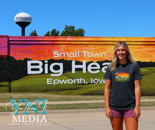 Epworth Iowa "Small Town, Big Heart" Gildan T-Shirt