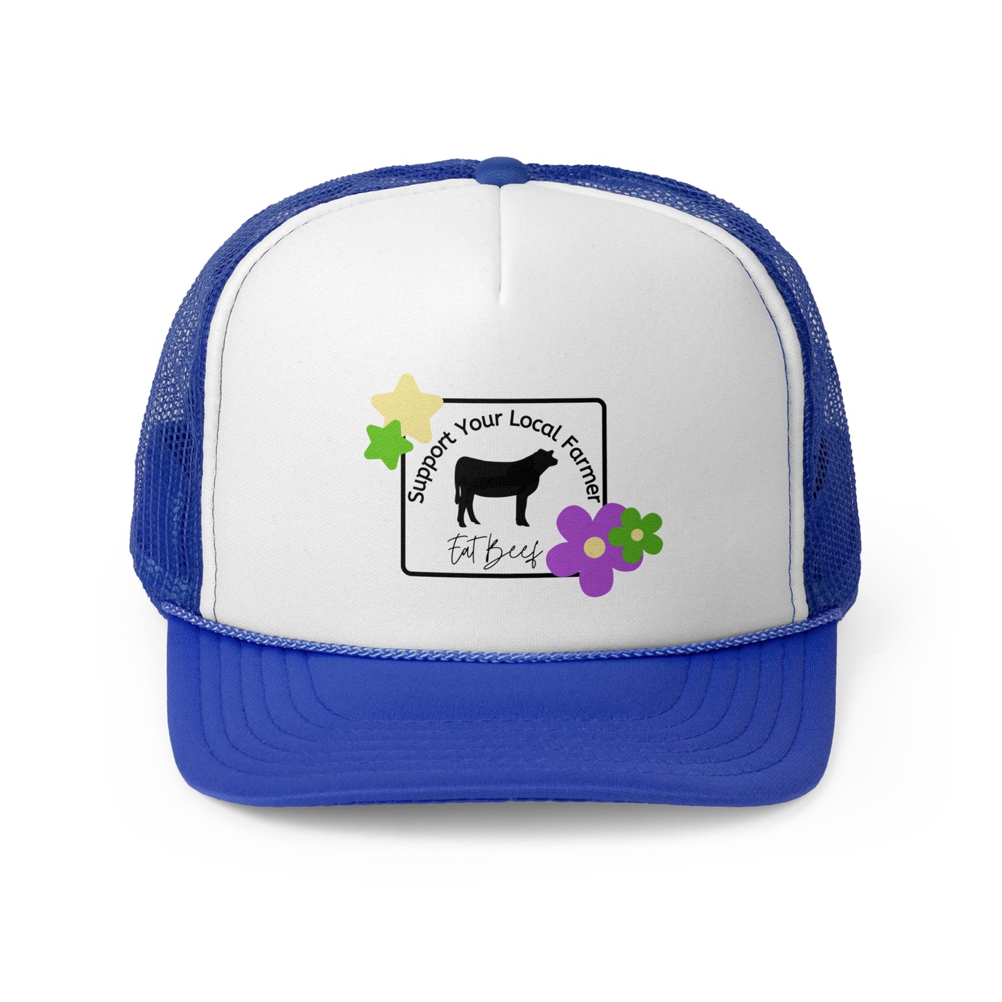 Support Your Local Farmer Eat Beef Trucker Hat