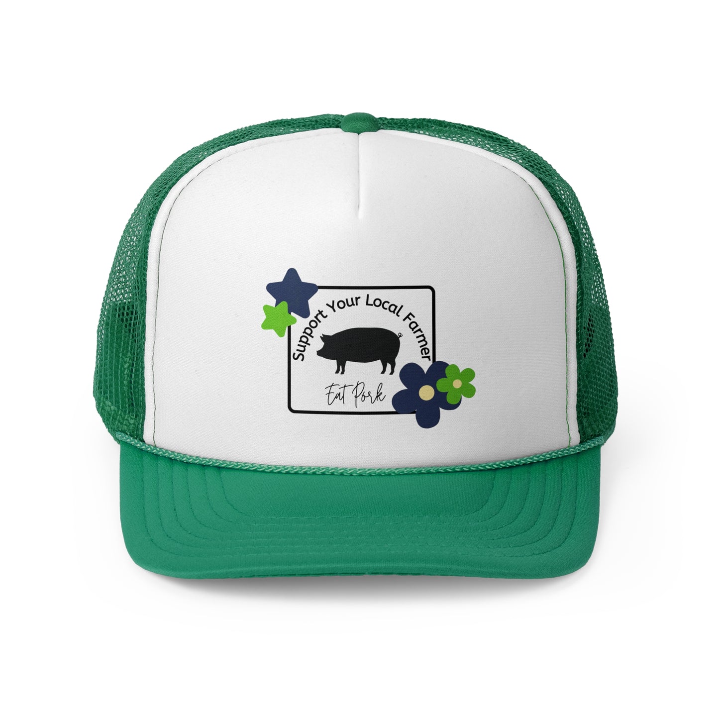 Support Local Farmers Trucker Hat - Eat Pork