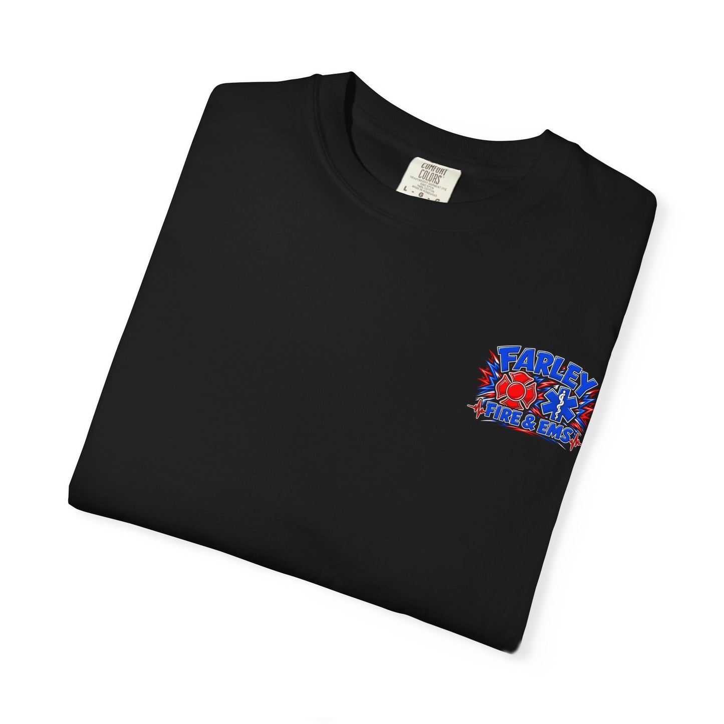 Cartoon Farley Fire & EMS T‑Shirt — Comfort Colors Unisex