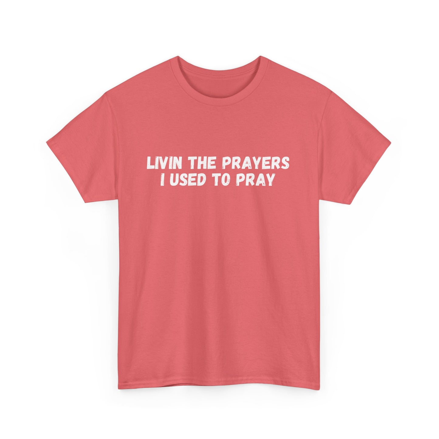 Livin the Prayers I used to Pray - Casual Unisex Gildan Heavy Cotton Tee